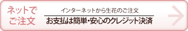 画像:ネットで生花を注文する