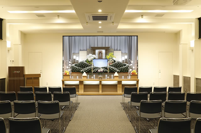 やわらぎファミリア発寒外観札幌西区発寒葬儀葬式法要画像イメージ